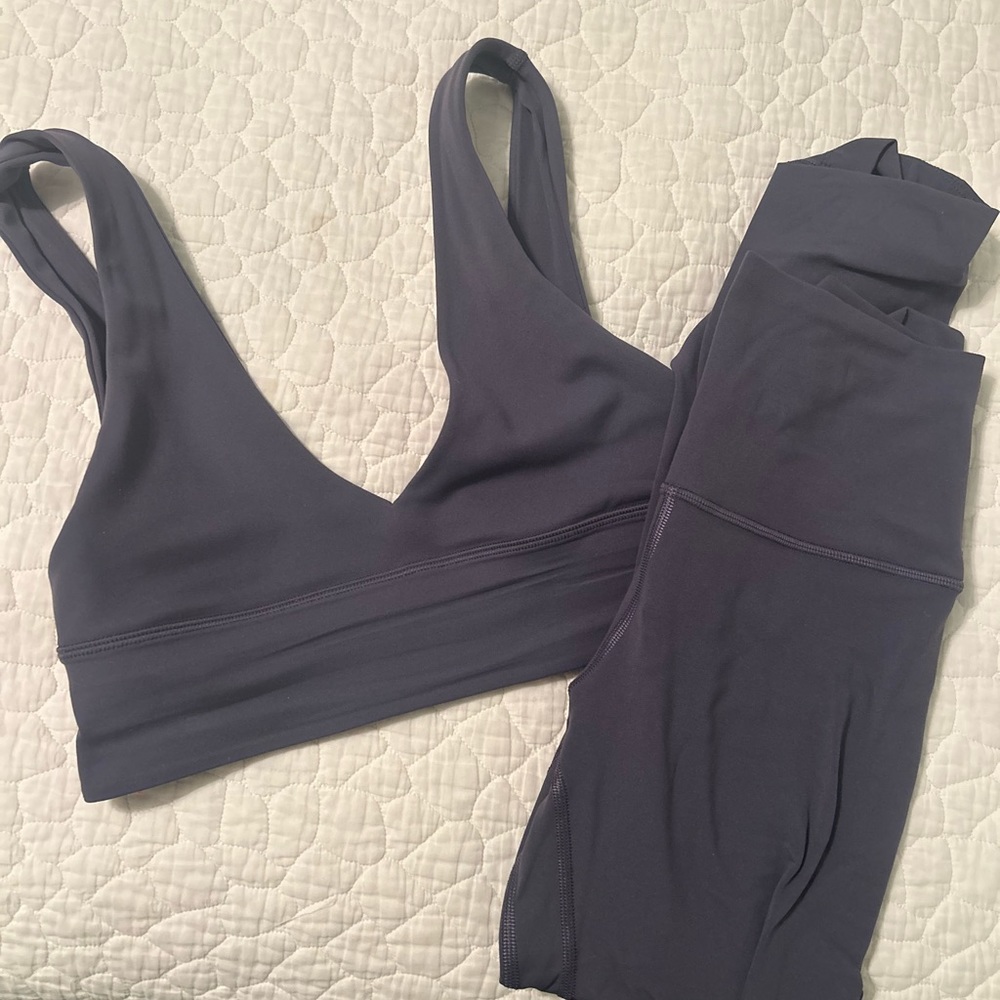 Lulu lemon workout leggings and bra set